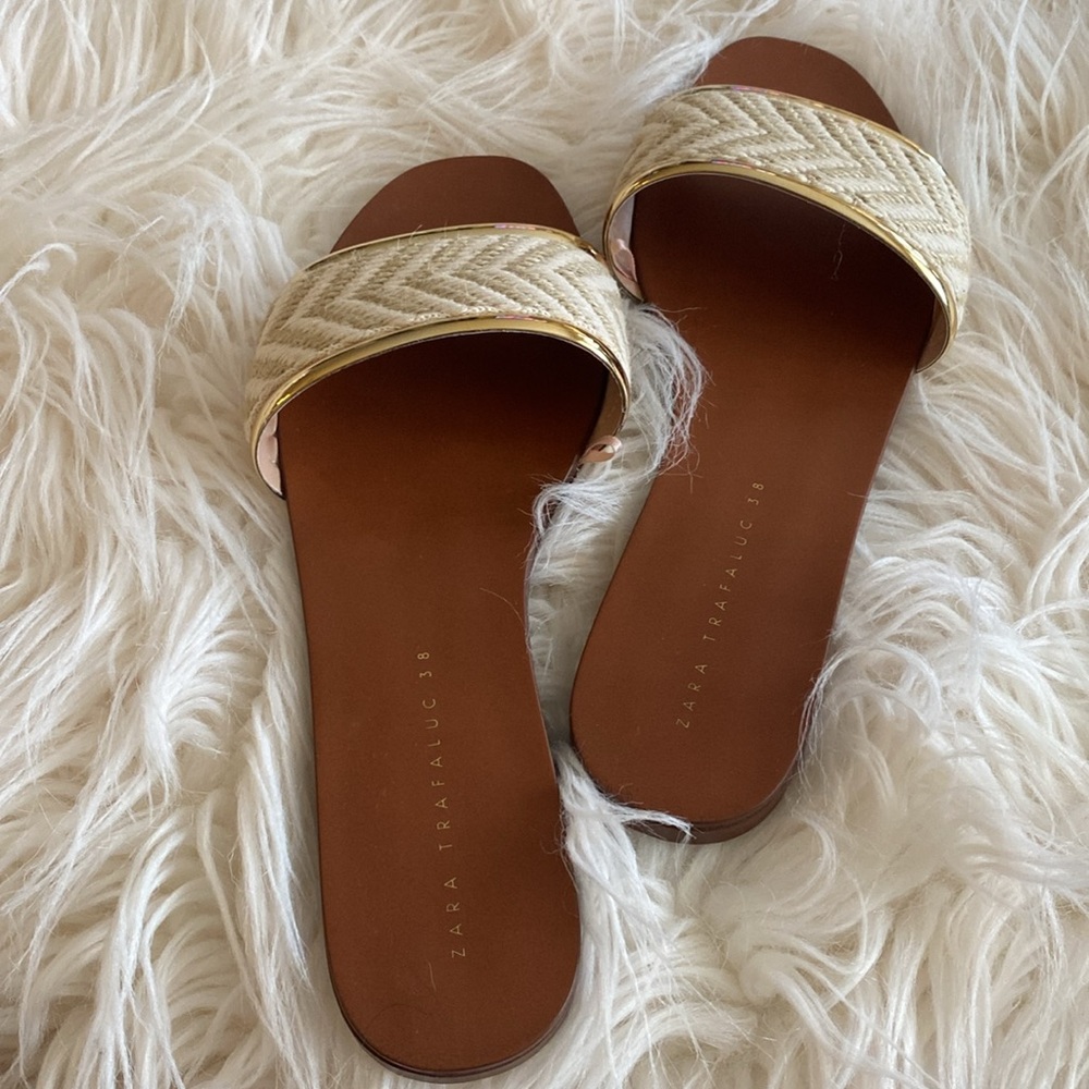 ZARA Trafaluc slip on sandals - Picture 5 of 13